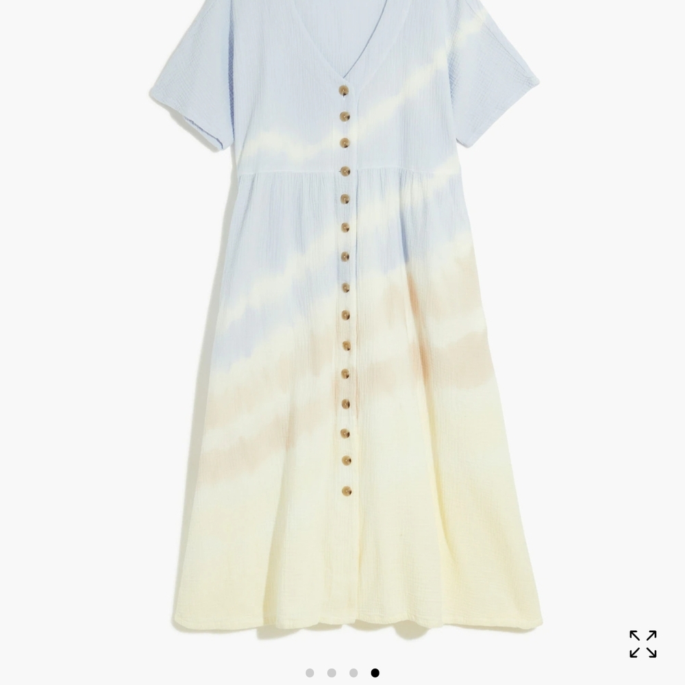 Tie-Dye Button-Down Dress